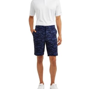 Ben Hogan Golf Shorts Active Flex Waist Hibiscus Floral Blue Light Blue Men's 40